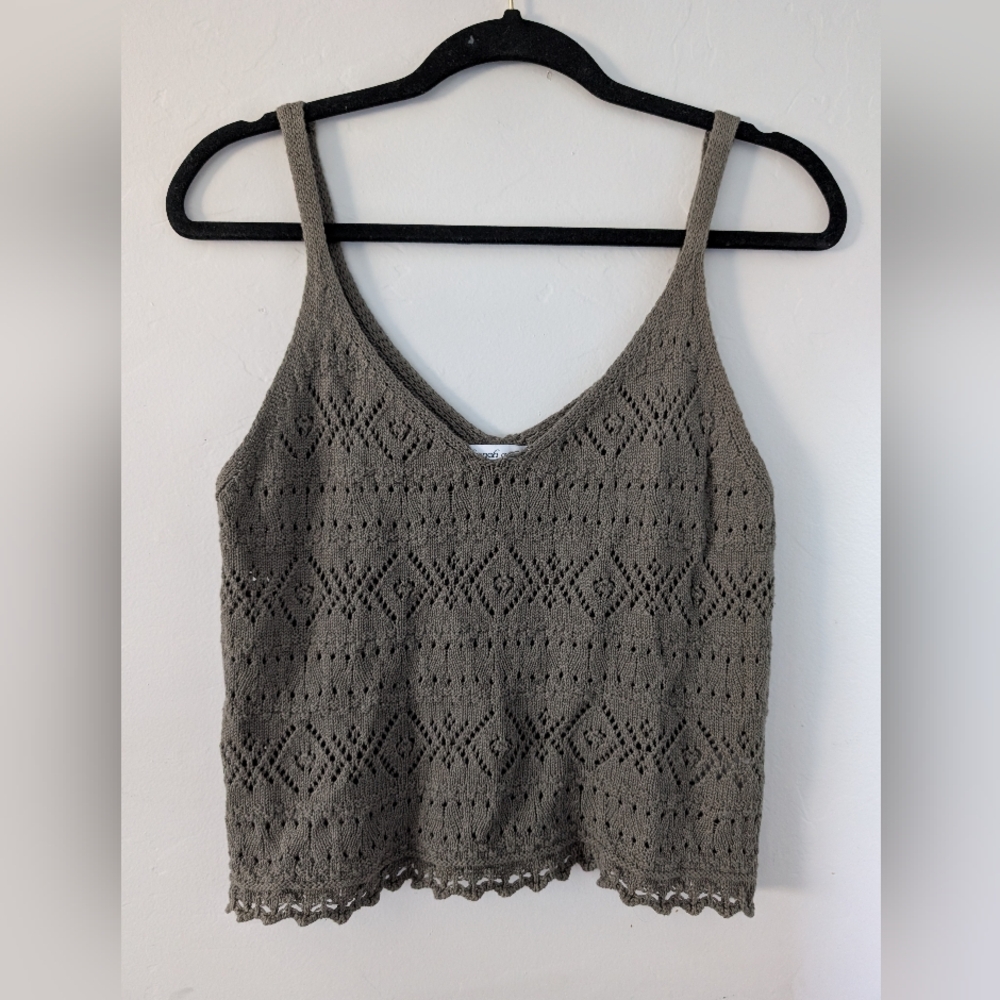 Women's French Quarter Green Cotton Top